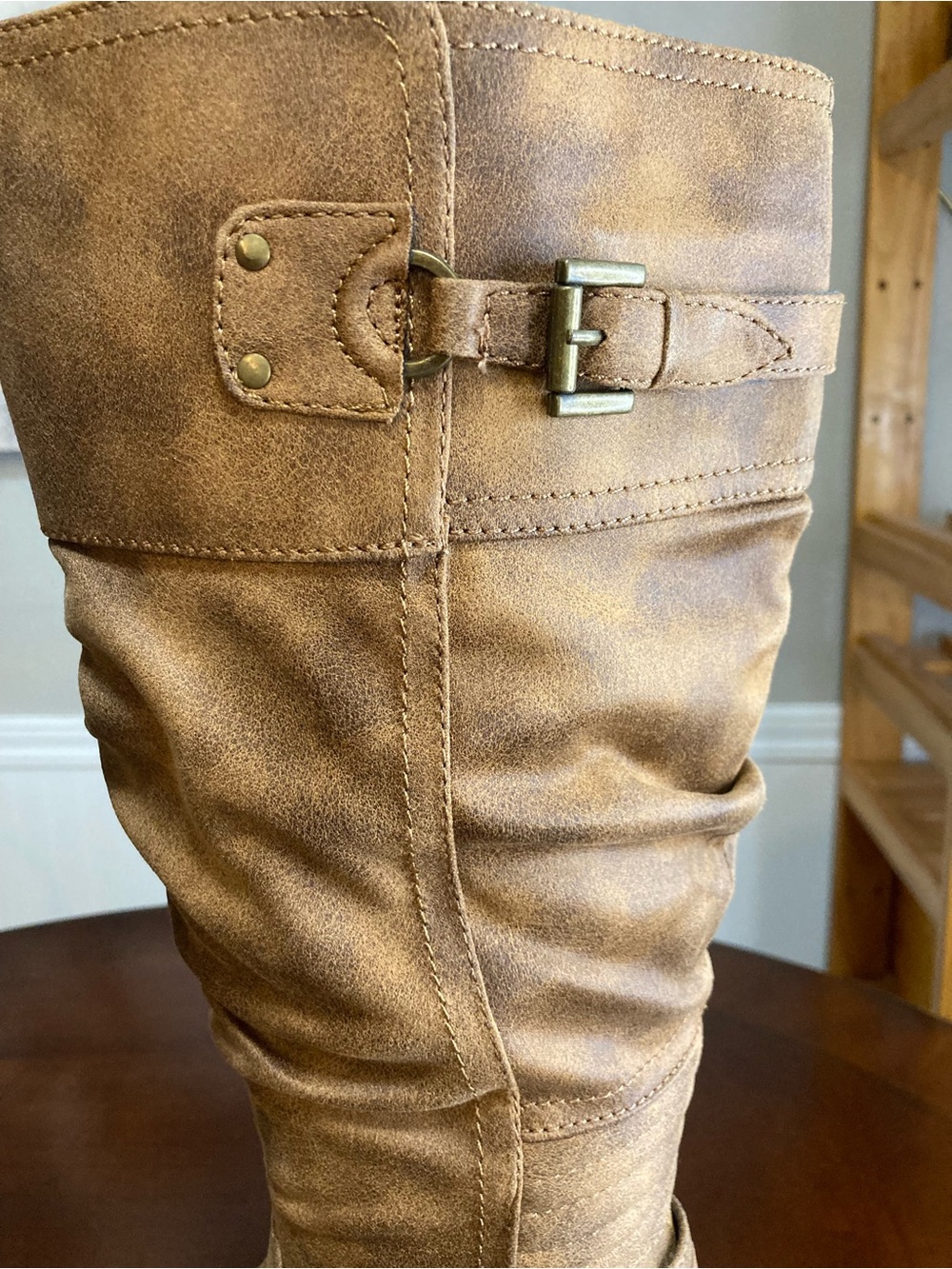 Mari A. by Xappeal Brown/Cognac Slouchy Knee-High Boots | New In Box | Size 9 - Picture 5 of 8